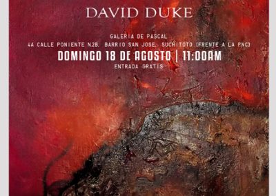Afiche – Lo-cura y kaos – David Duke Mental – El Salvador